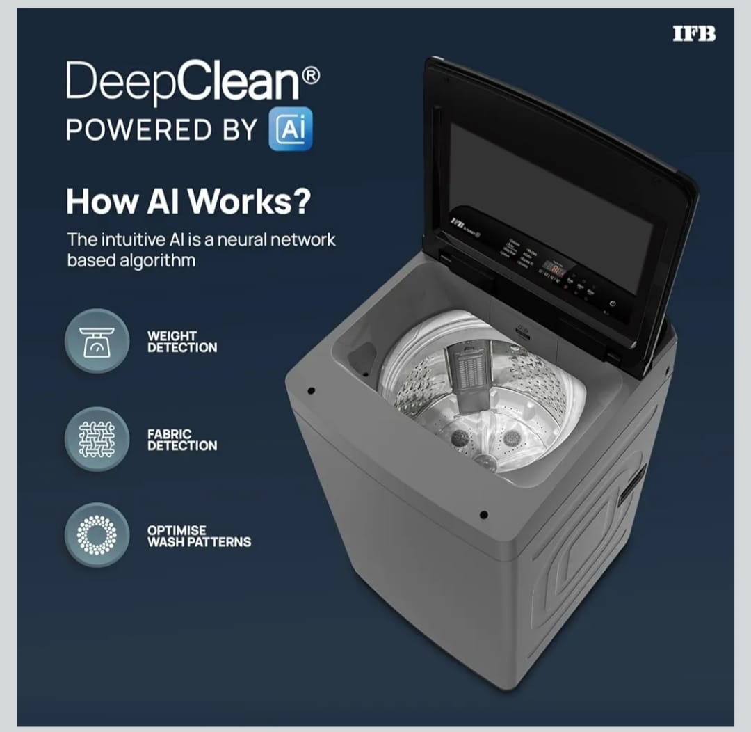 IFB 7 Kg Fully Automatic Front Load Washing Machine | AI Powered, 5 Star Energy Rating