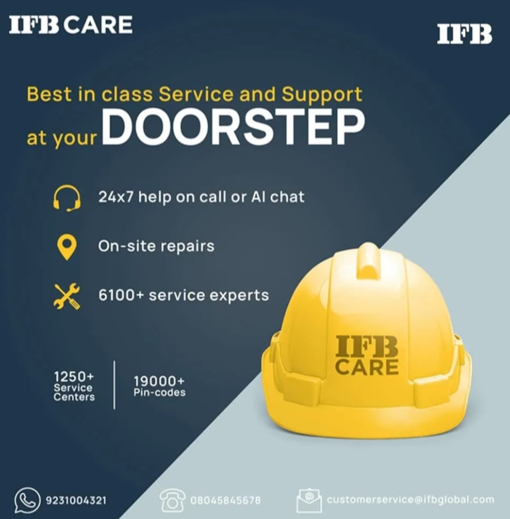 IFB 7 Kg Fully Automatic Front Load Washing Machine | AI Powered, 5 Star Energy Rating